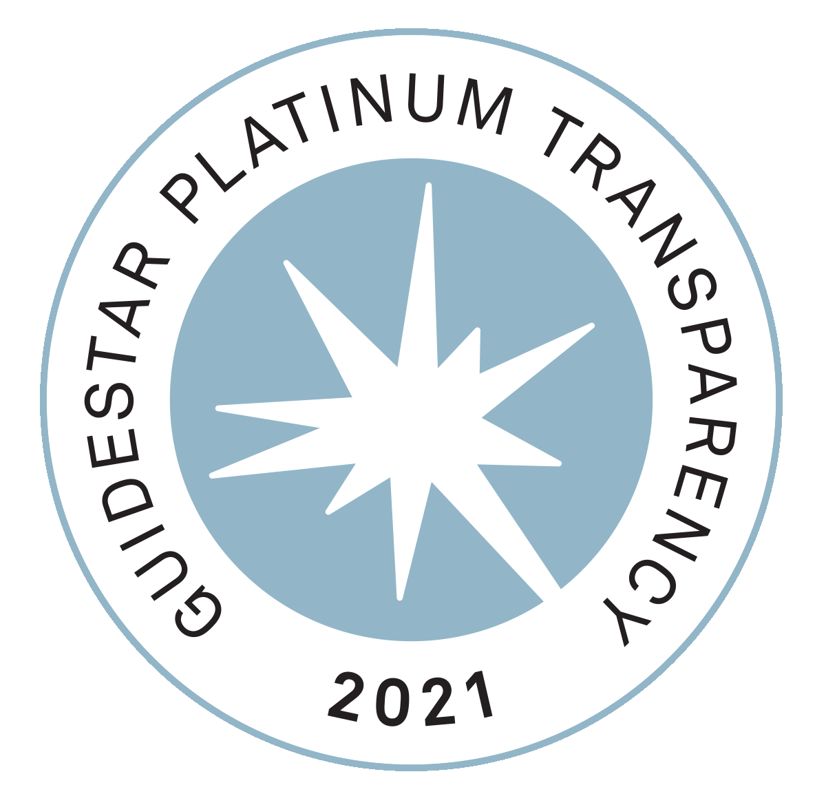Guidestar Platinum Seal of Transparency 2021