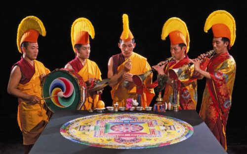 Tibetan Monks from Drepung Loseling Monastery