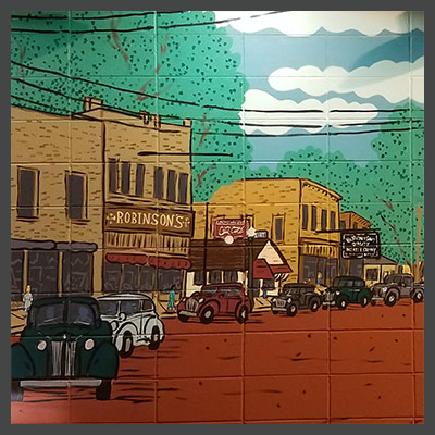 Mural at Stockbridge & Portage (Howard's Party Store)